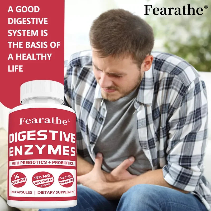 Digestive Enzyme Capsules with Probiotics & Prebiotics | 16 Enzymes