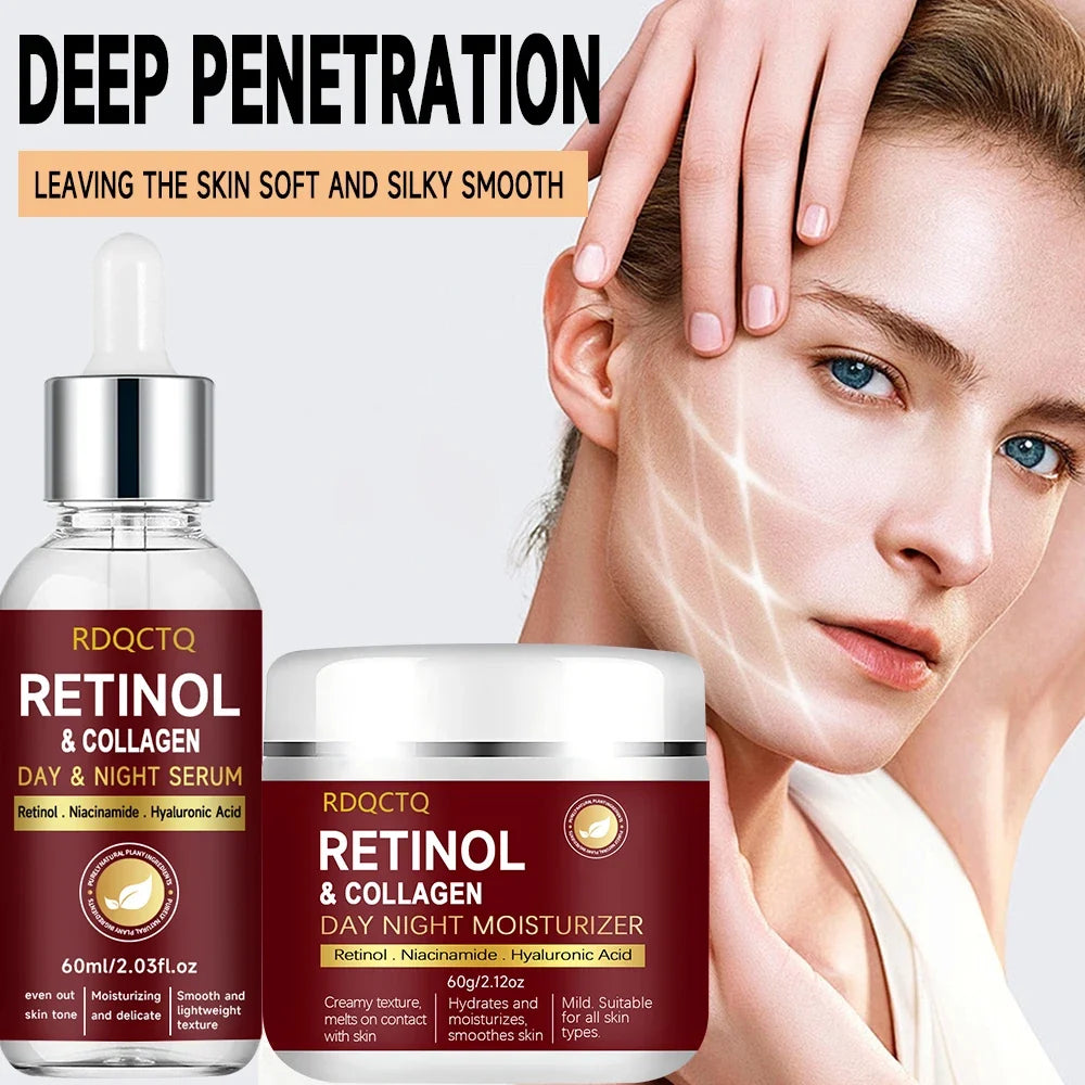 Retinol Collagen Essence & Cream 2-Pack | Niacinamide + HA
