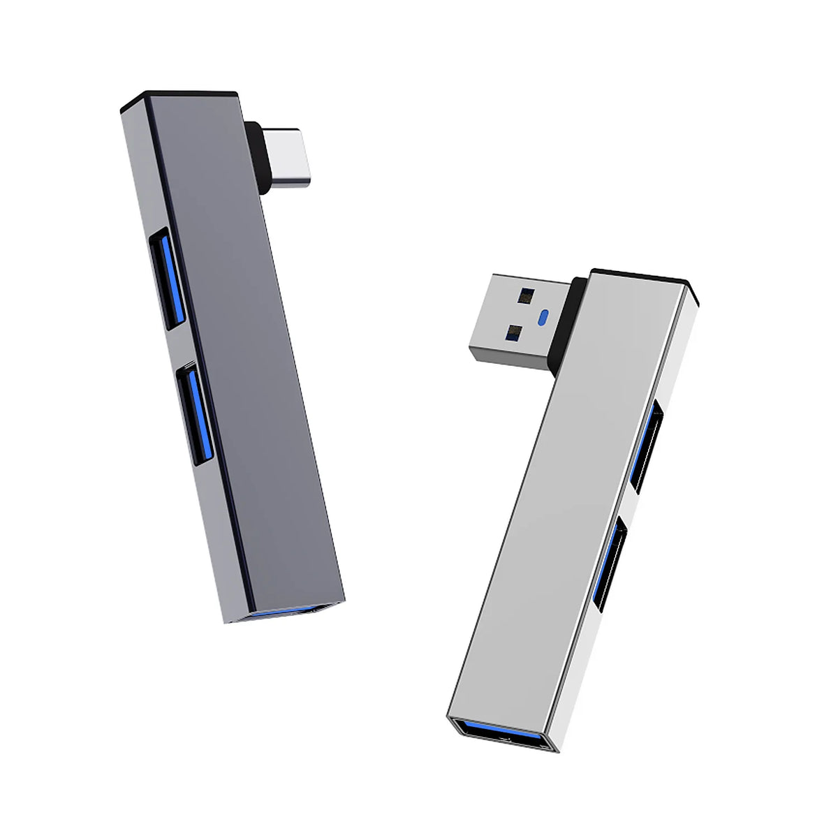 3-in-1 USB 3.0 & Type-C Hub – 3 Port Splitter, 5Gbps