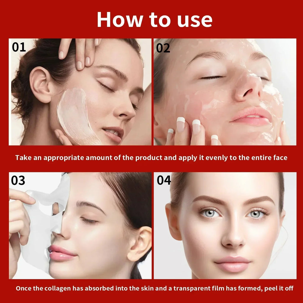 Real Collagen Fit Wrapping Mask 670 000ppm Peel Off Facial Elasticity