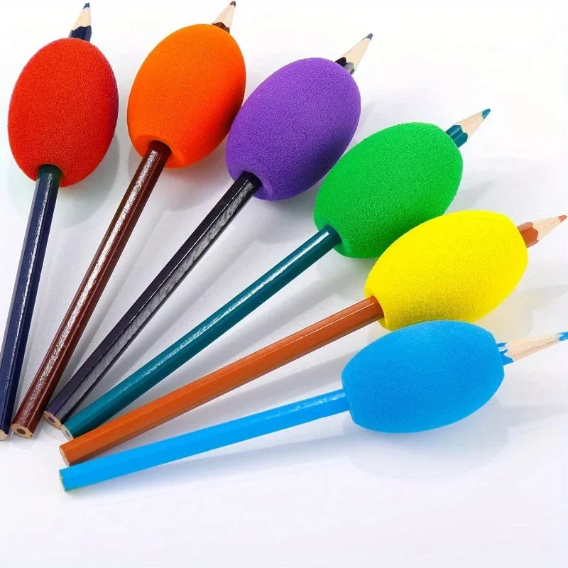 Soft Foam Pen Grip Holders – Non-Slip Ergonomic 6 & 12 Pack