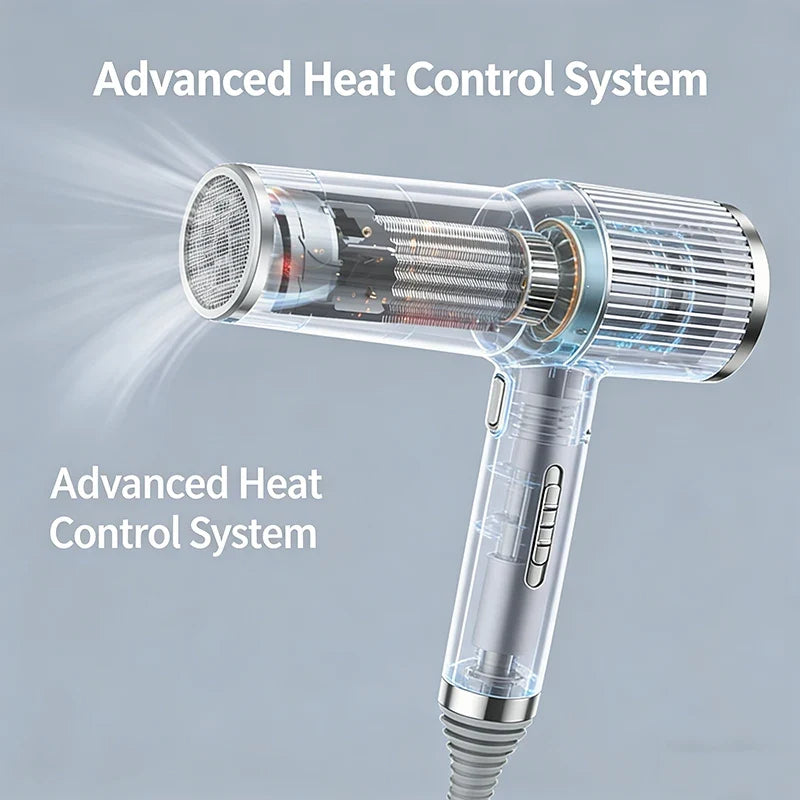 Professional Ionic Hair Dryer | Negative Ion, Cool Shot, Diffuser