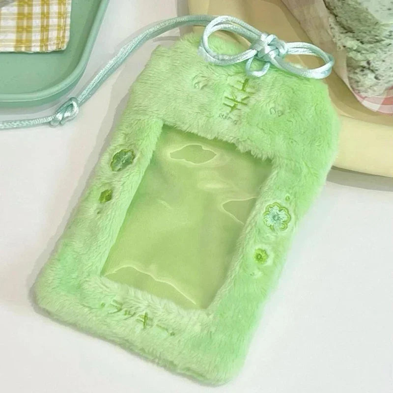 Cherry Blossom Card Holder – Cute Floral ID & Bus Card Sleeve