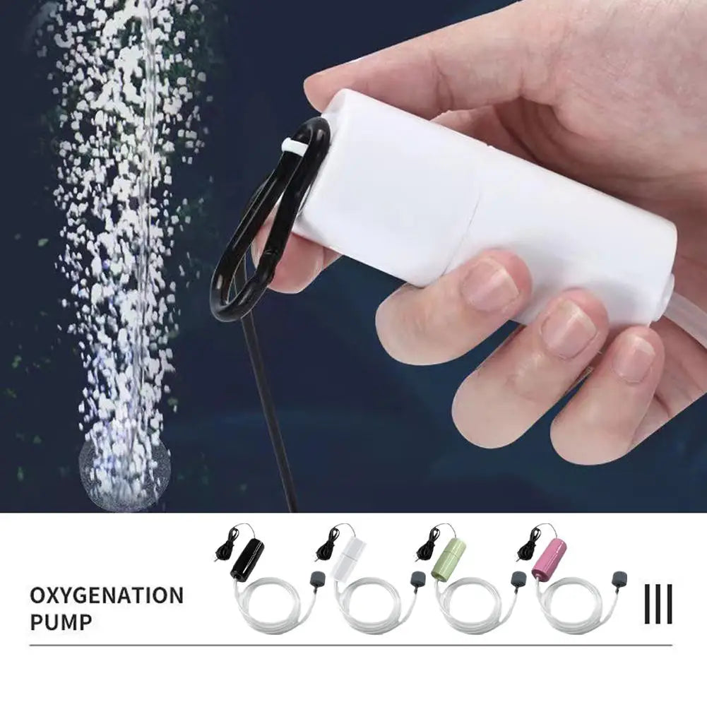 Mini USB Aquarium Air Pump – Silent Portable Fish Tank Oxygenator