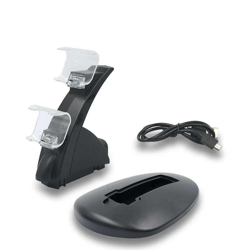 PS4 Dual Controller Charging Stand with LED – PS4 Slim & Pro