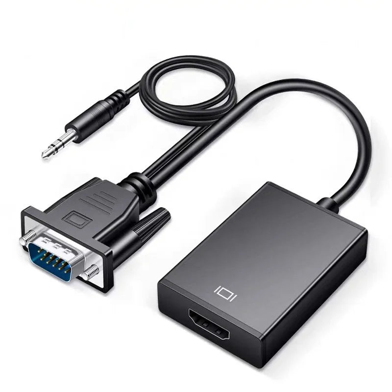 VGA to HDMI Adapter Cable with Audio – Full HD 1080p