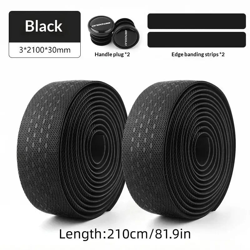 Road Bike Handlebar Tape – Anti-Slip Waterproof PU+EVA Bar Wrap