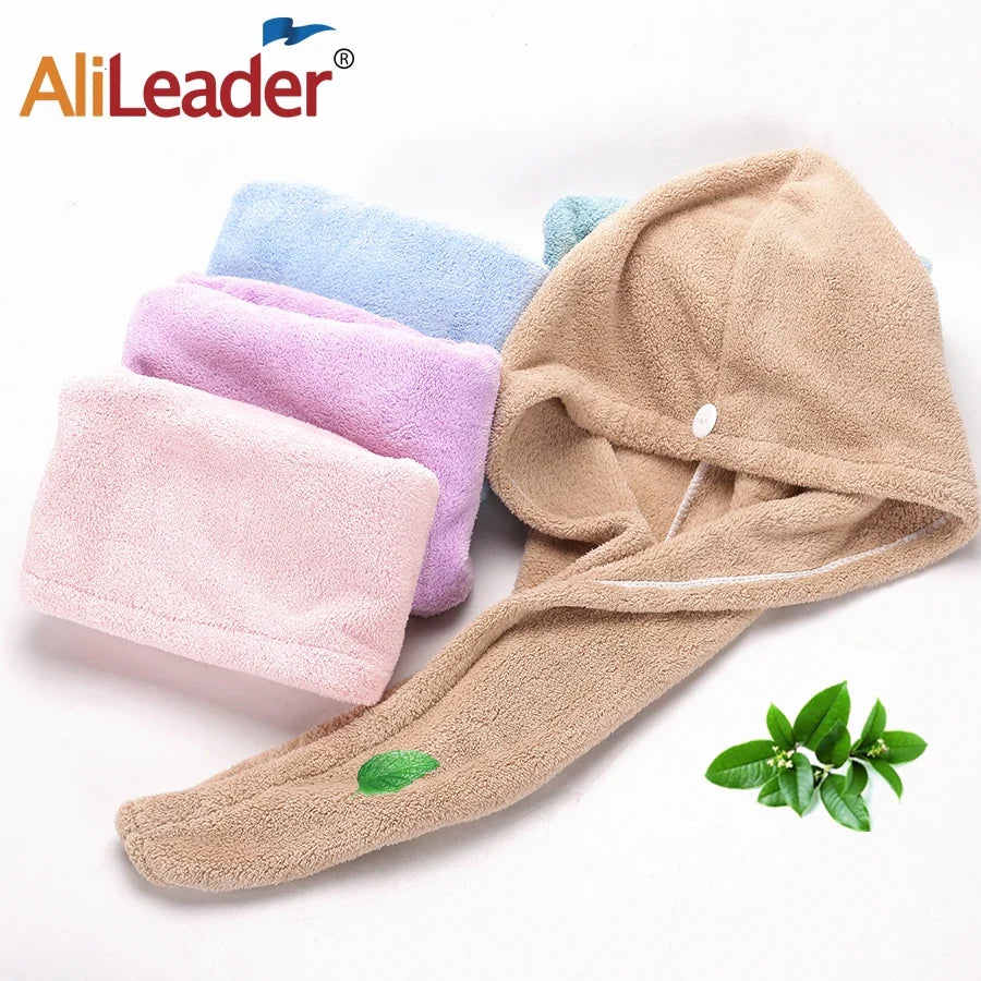 Microfiber Hair Towel Wrap – Quick Dry for Long & Curly Hair