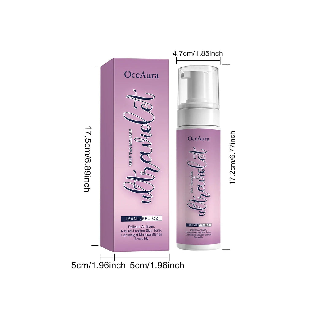 OceAura Self Tan Mousse – Sunless Tanning Foam 150ml