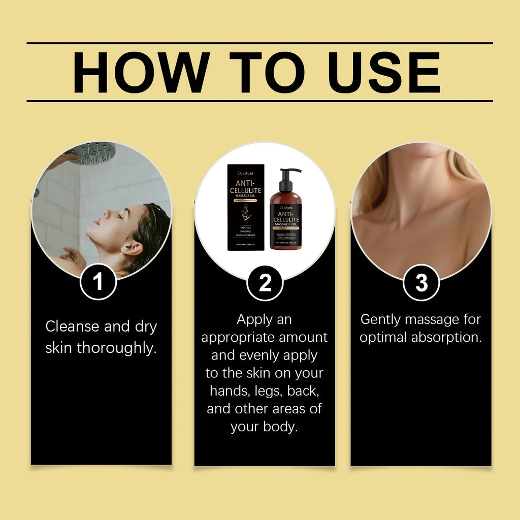 Body Firming Oil Anti Cellulite Improve Sagging Tightening Nourishing