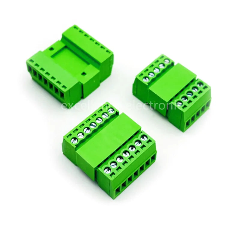 2EDGRK 2.54mm Plug-in Screw Terminal Block Set – 5 Sets 2P–8P