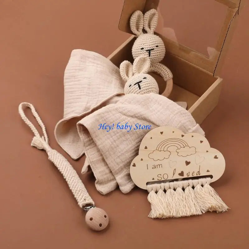 5-Piece Baby Soothing Towel & Teether Gift Set | 0–12 Months