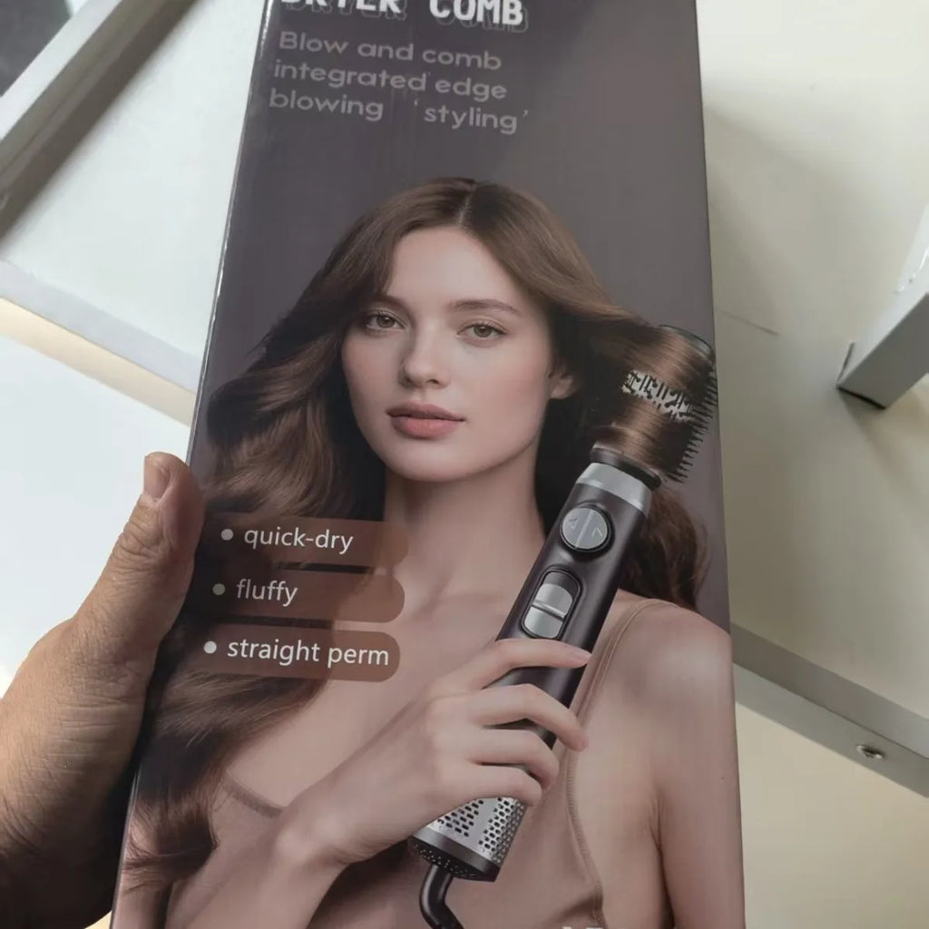 3-in-1 Hot Air Styling Comb – Curl, Straighten & Volumize
