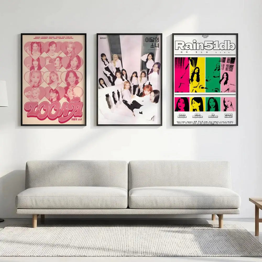 Kpop LOONA HD Poster – Waterproof Sticky Wall Art Decor
