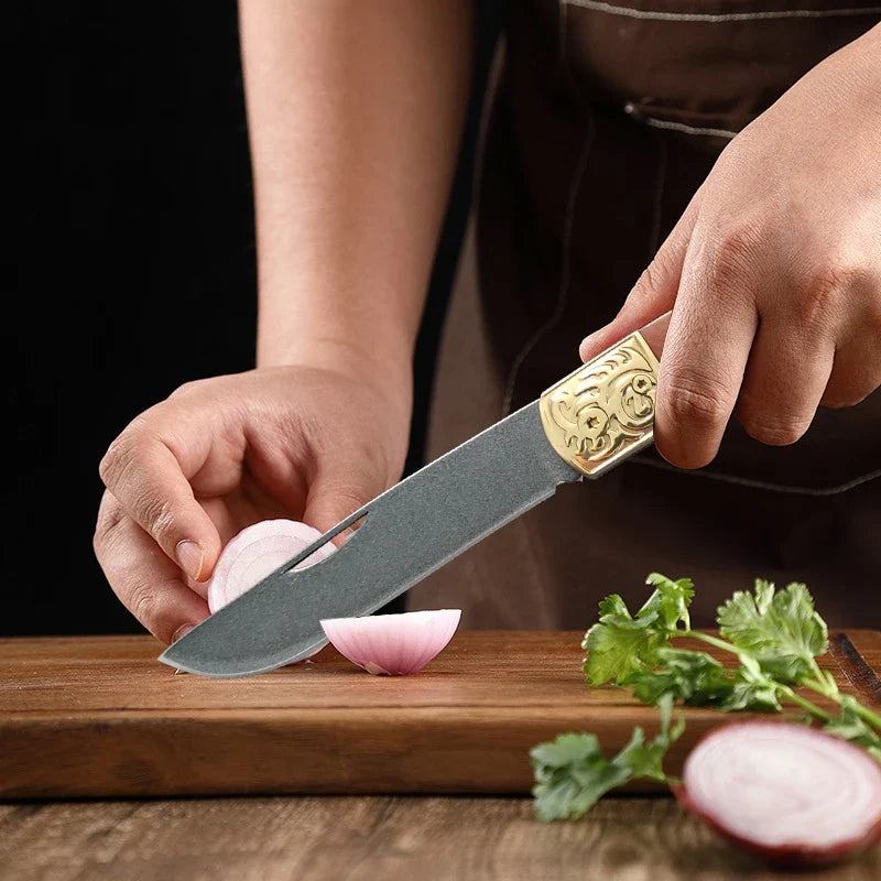 InLeung Folding Kitchen Knife – Stainless Steel Utility Blade