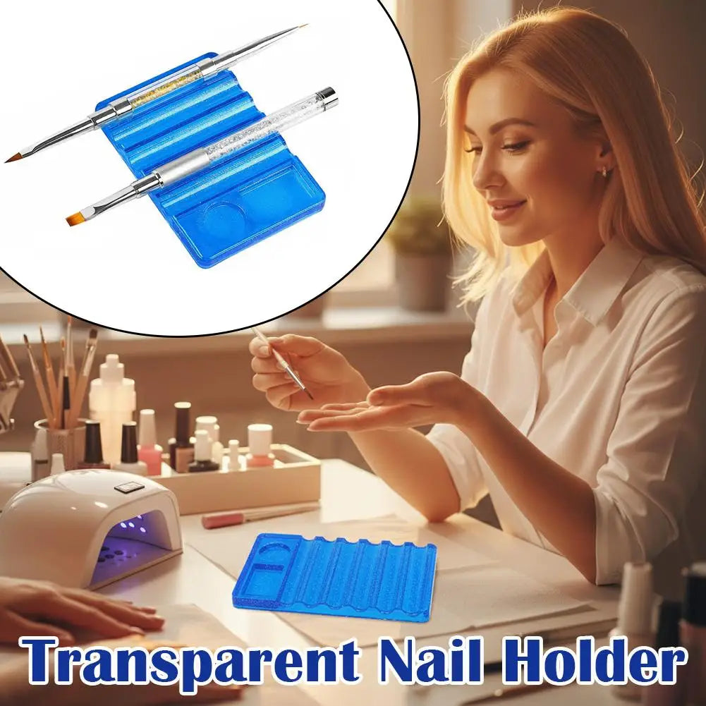 Nail Art Brush Holder & Acrylic Palette Organizer Stand