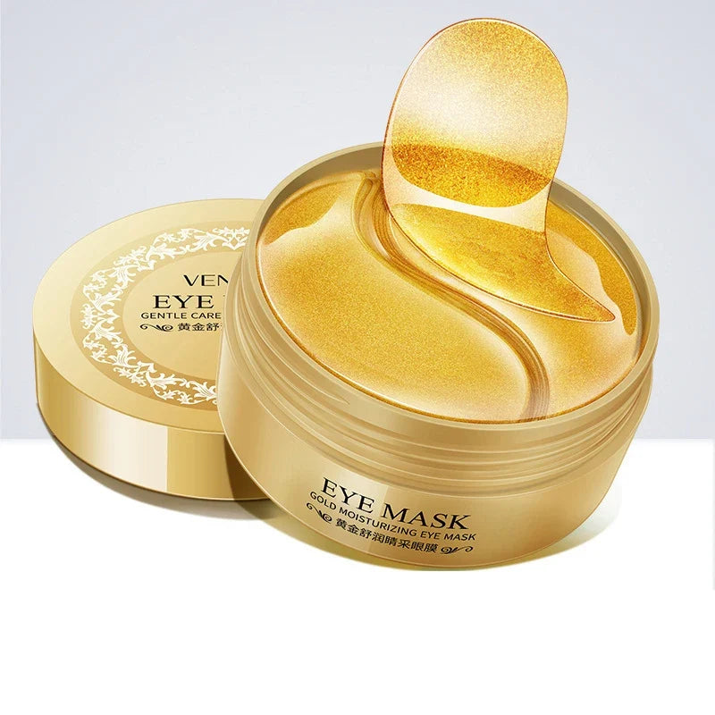 BIOAOUA 60pc Seaweed Gold Collagen Eye Mask – Dark Circles & Anti-Aging