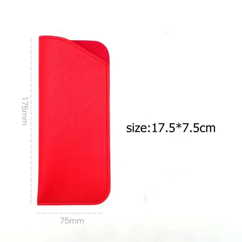 Soft PU Leather Glasses Case Pouch – Unisex Sunglasses Bag