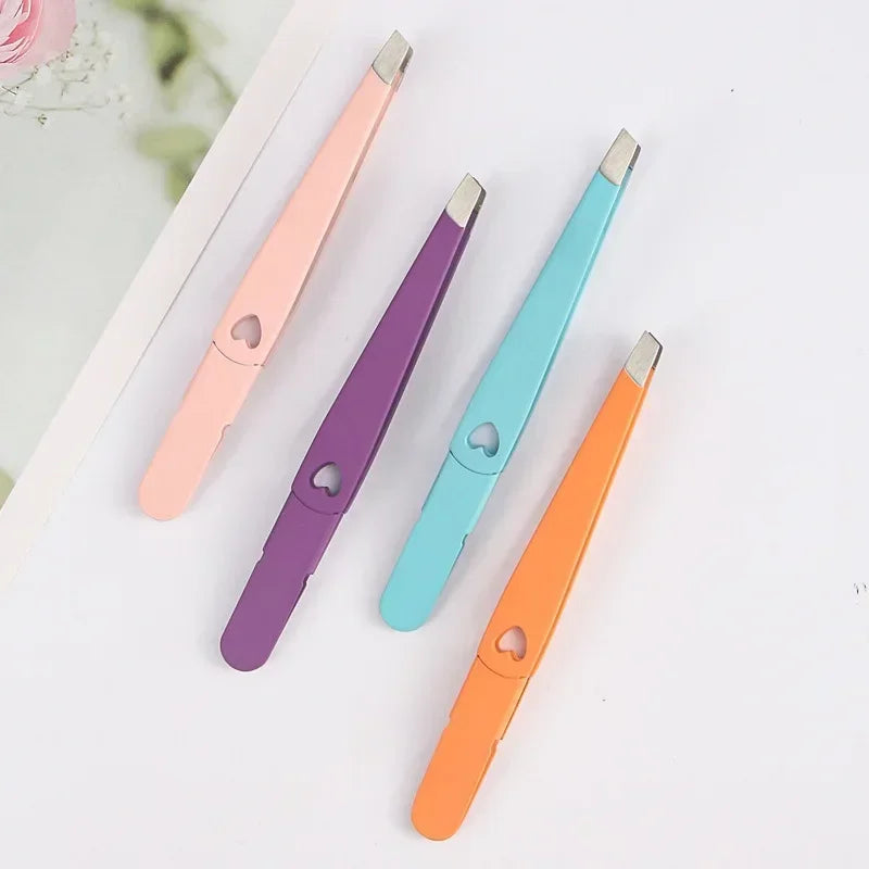 3-Piece Angled Tweezers Set – Beard & Eyebrow Grooming Tools