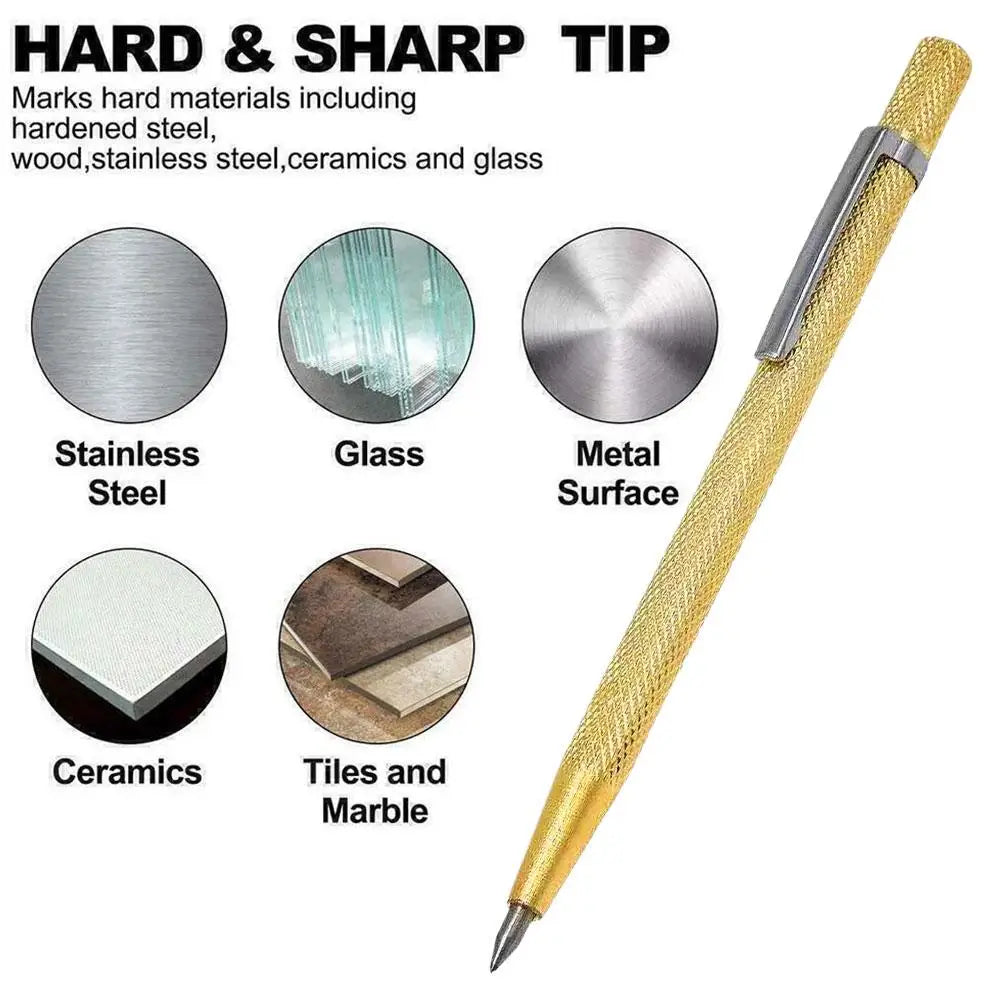 2-Pack Carbide Tip Scriber Pens – Glass, Tile & Metal Marking
