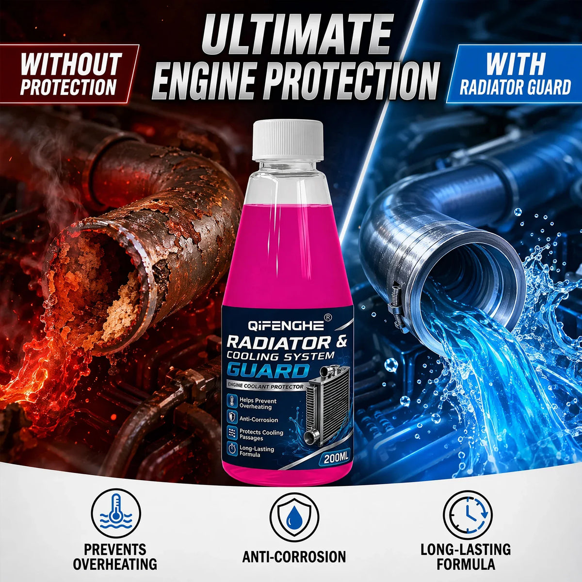Radiator & Cooling System Guard – Engine Coolant Protector