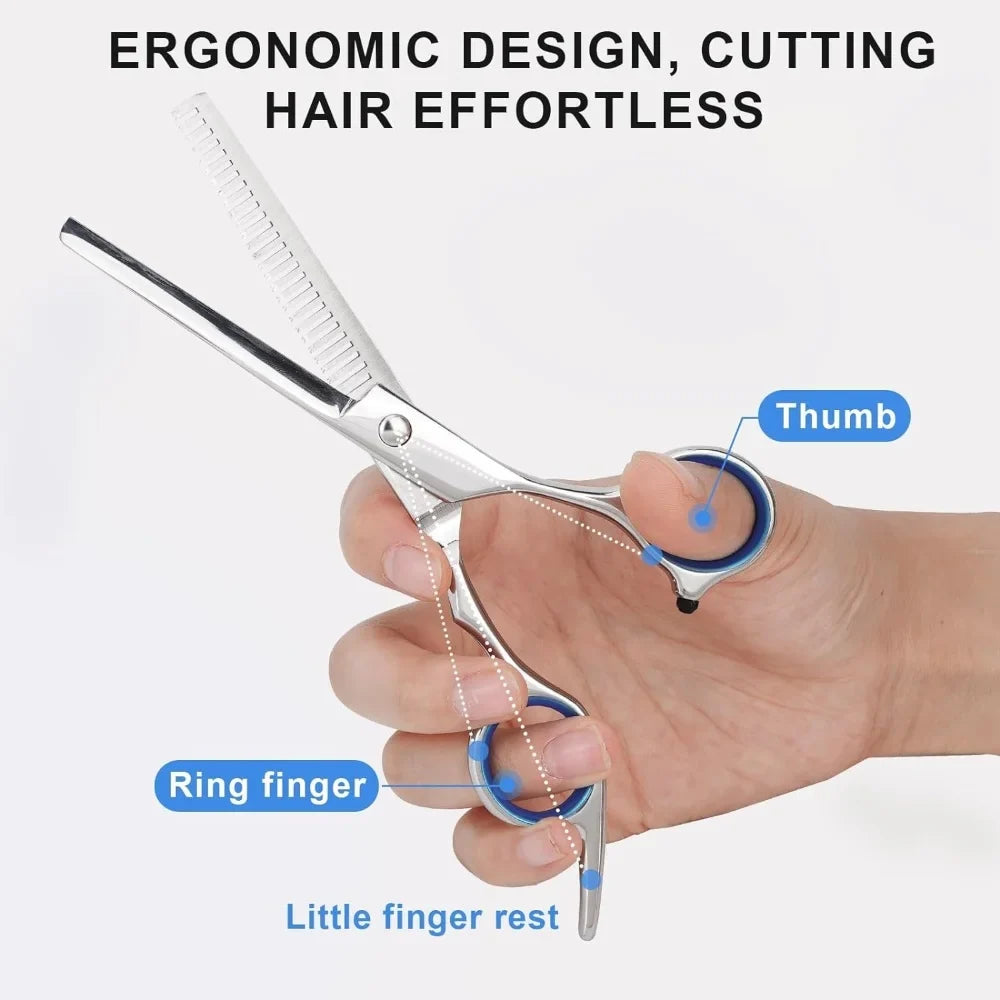 6-Inch Stainless Steel Hair Thinning Scissors | Barber Shears