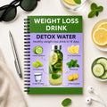 14-Day Detox Water Guide A5 Spiral Notebook 140-Page Healthy Drink