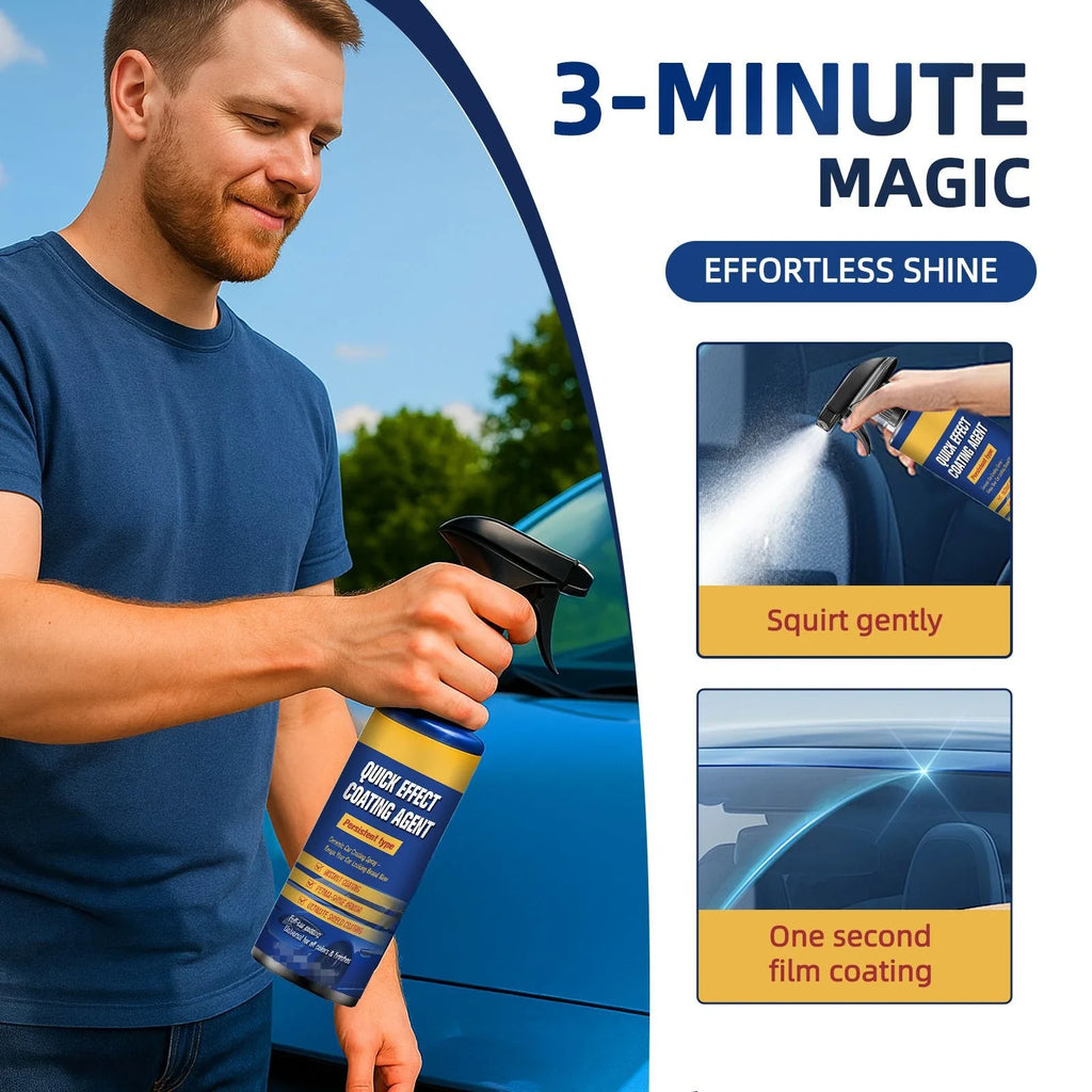Car Coating Spray Quick Effect Agent Coat Wax Scratch Oil Film