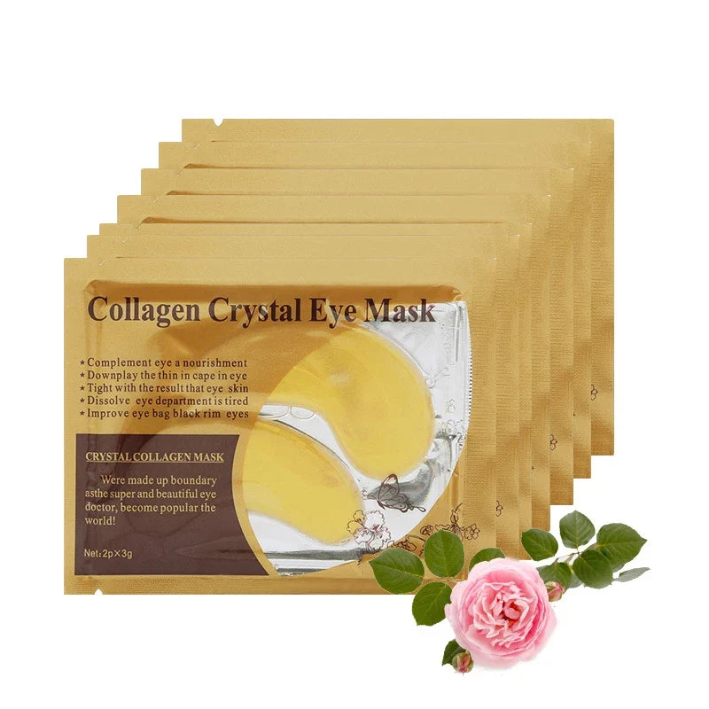 BIOAOUA Gold Collagen Eye Masks – 20 Pairs Anti-Dark Circle