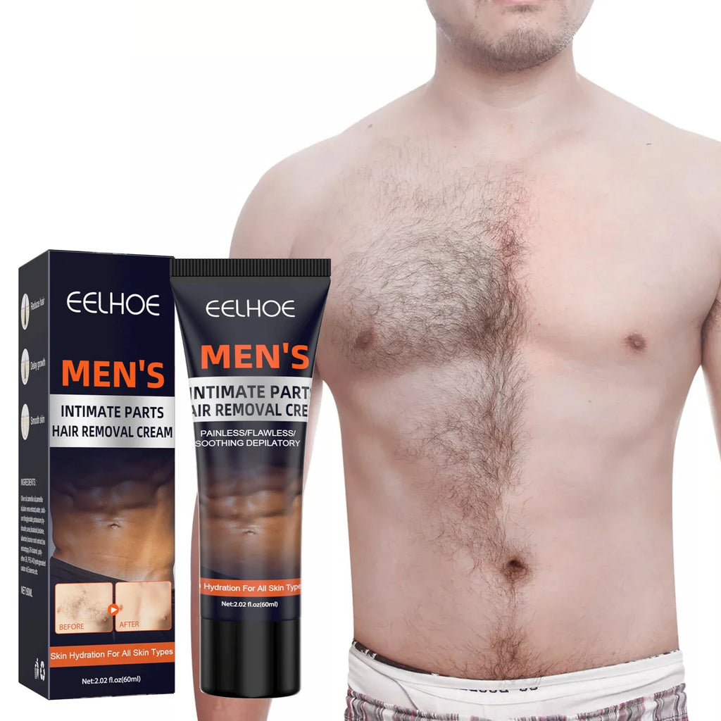 Eelhoe Men's Hair Removal Cream – Chest, Armpit & Leg | 60ml