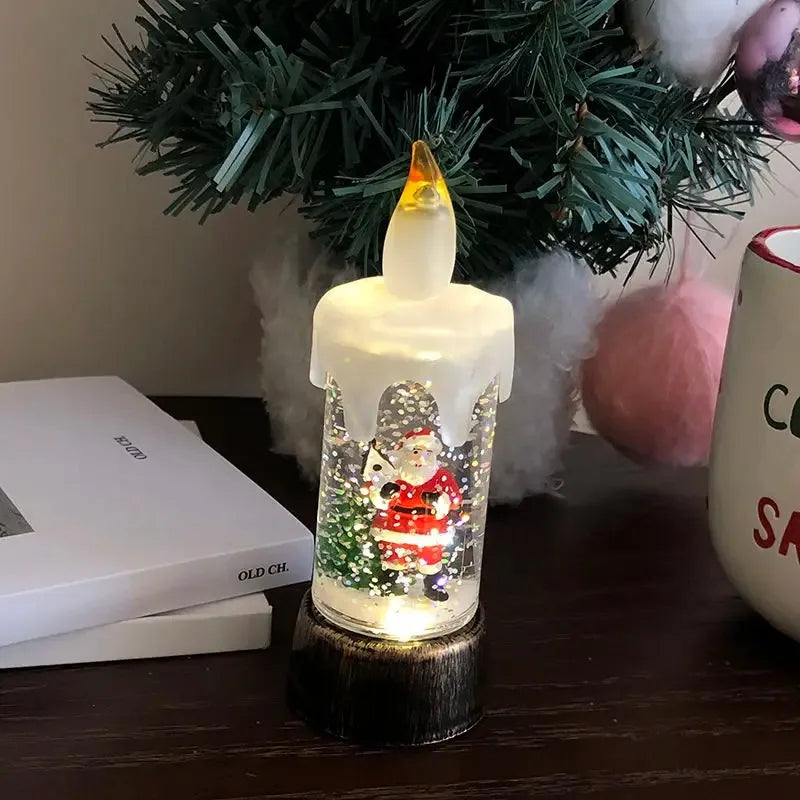 Christmas Candle Night Light Desktop Decoration LED Luminous Ambient