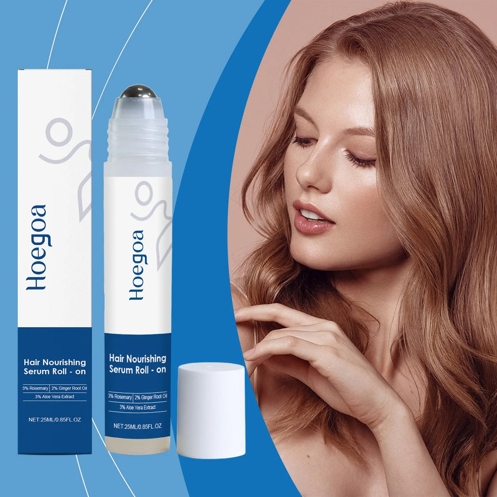 HOEGOA Rosemary Hair Growth Roller Serum | Scalp Essence 25ml