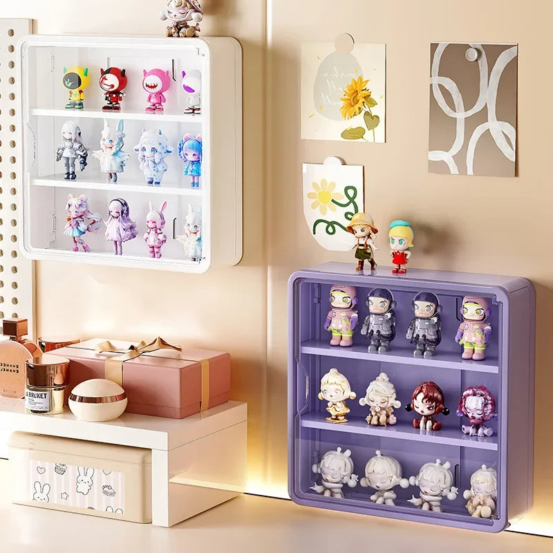 Wall Mounted Magnetic Display Rack for Action Figures & Blind Boxes