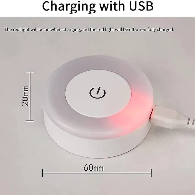 Stitch LED Night Light USB Rechargeable Touch Table Lamp
