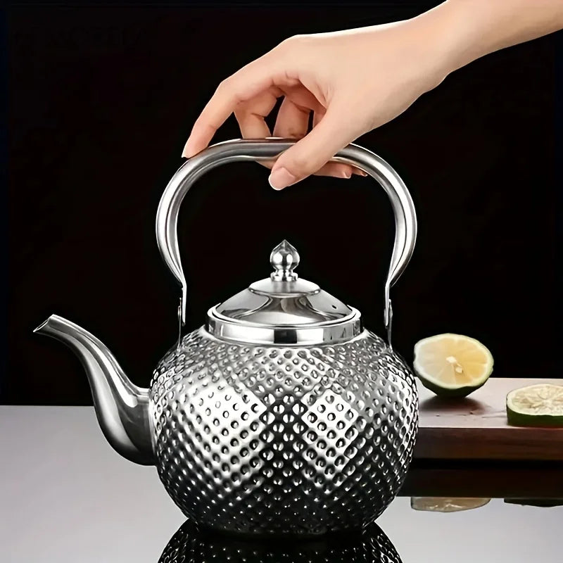 KEMORELA Stainless Steel Tea Kettle with Filter | 1.2–2L