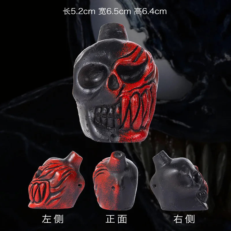 Aztec Death Whistle Party Props Resin Skull Venom Ghost