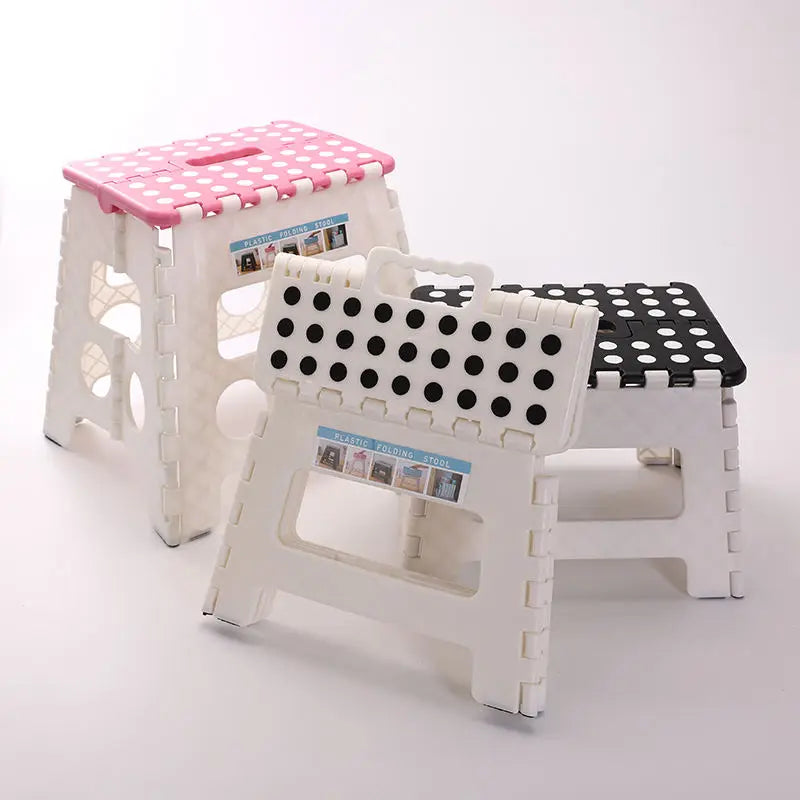Folding Plastic Stool – Portable Shower, Garden & Outdoor Seat