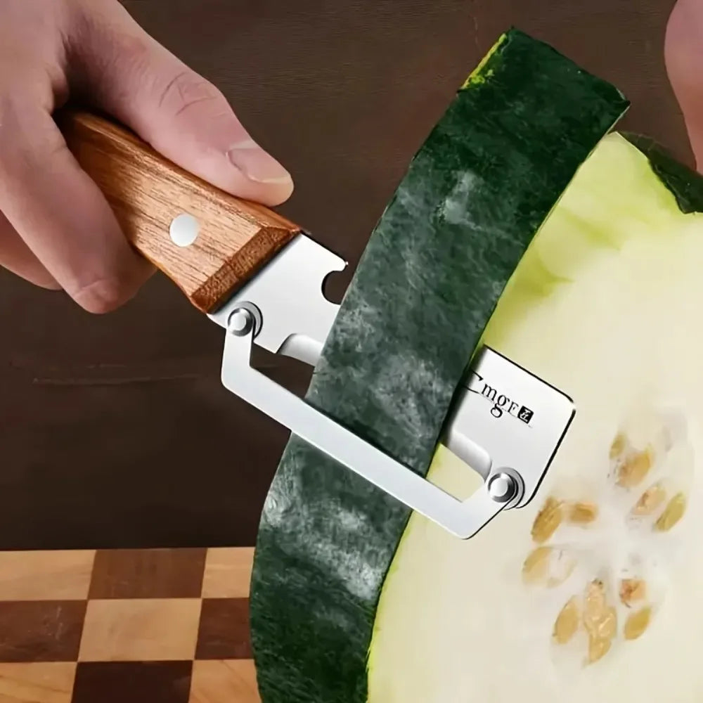 PLYS Wooden Vegetable & Fruit Peeler – Stainless Steel Blade