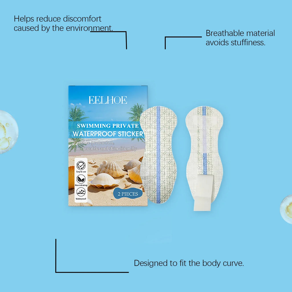 Waterproof Invisible Swim Body Patches for Women | 2-Pack