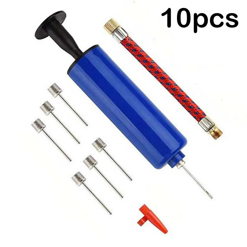 Mini Hand Ball Pump Kit – 7 Needles for Soccer & Basketball