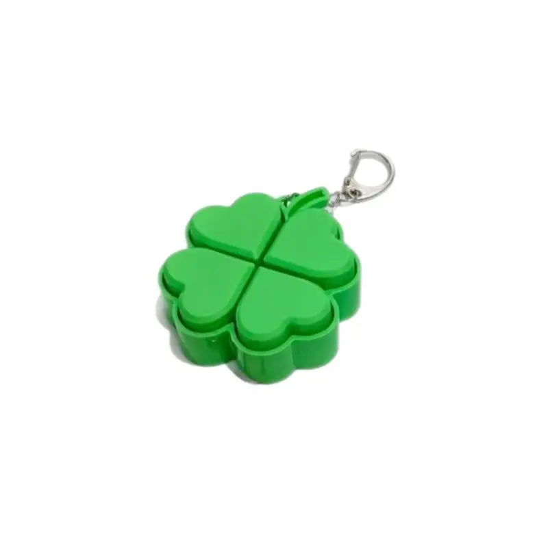 Four-Leaf Clover LED Keychain | Fidget Toy & Lucky Gift