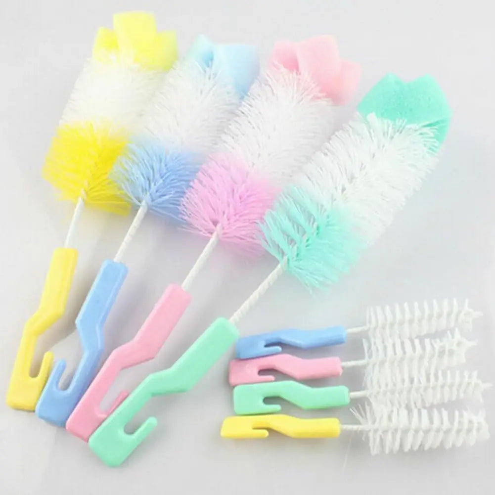 Baby Bottle & Pacifier Cleaning Brush Set – 2-Piece Nylon