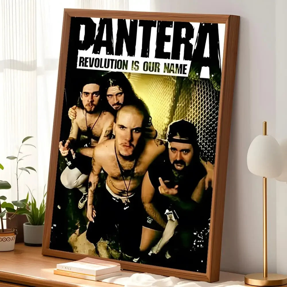 Pantera Band Self-Stick HD PVC Wall Poster – Waterproof Decor