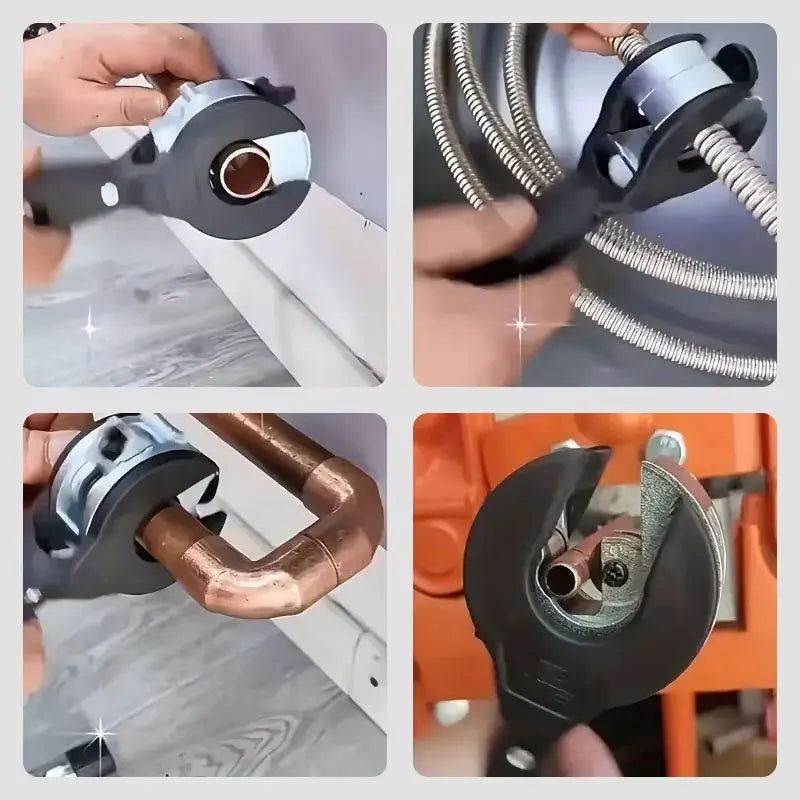 Ratcheting Pipe Cutter 8–29mm | Steel, Copper & Aluminum Tubes