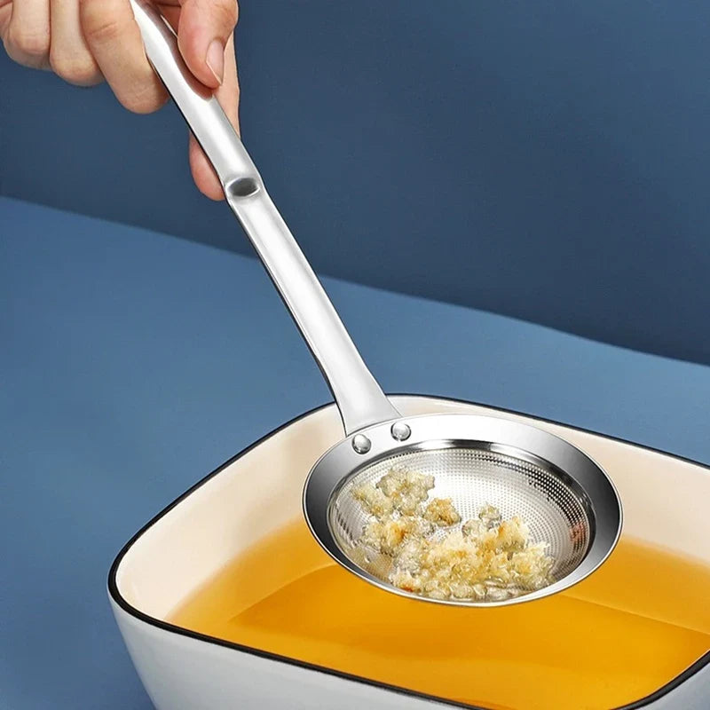304 Stainless Steel Mesh Strainer with Long Handle | 4 Sizes