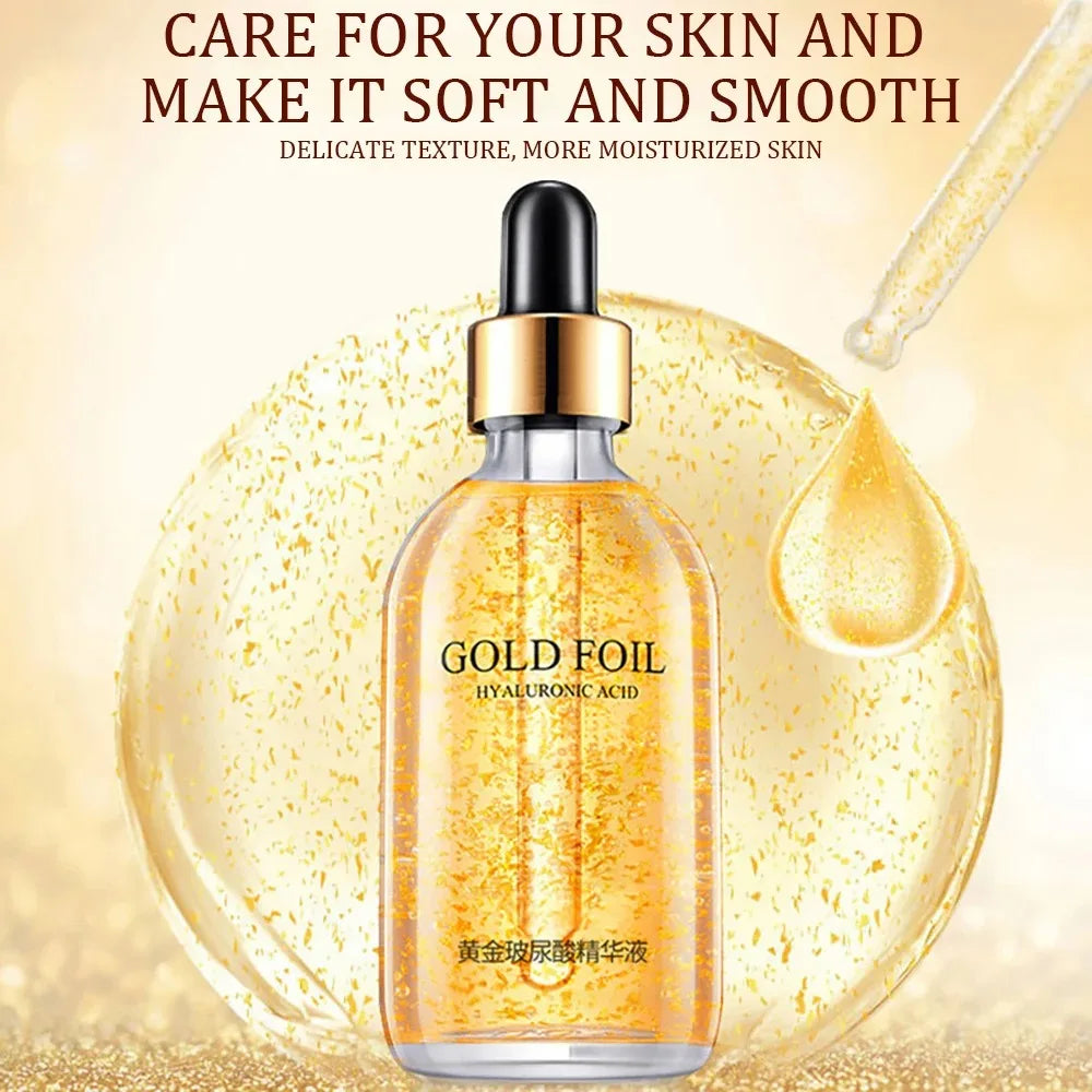 24K Gold Hyaluronic Acid Serum Face Anti-wrinkle Anti-aging
