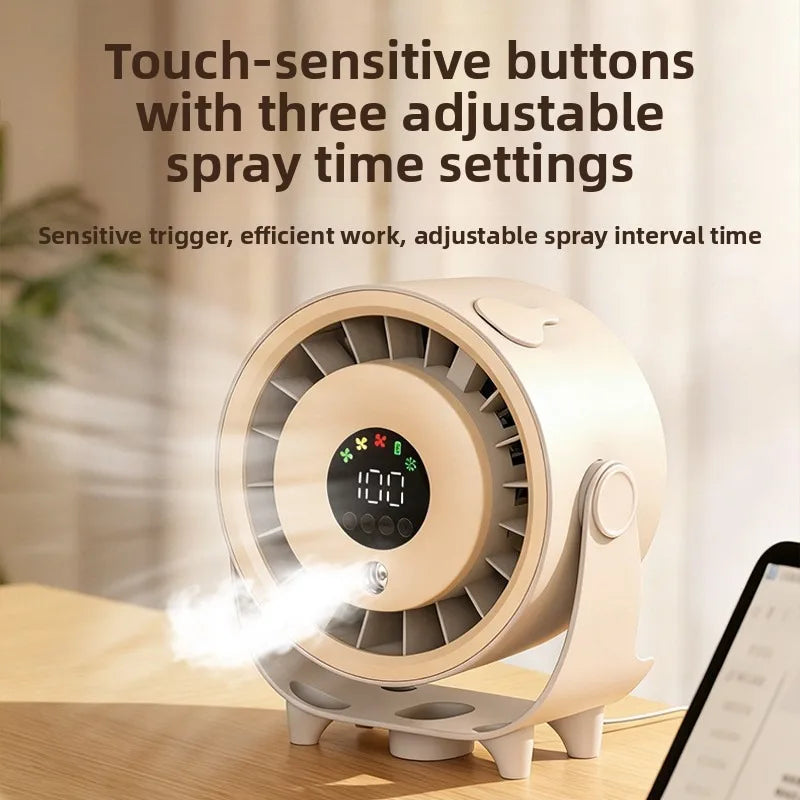 USB Desktop Spray Misting Fan – Wall Mount & Tabletop