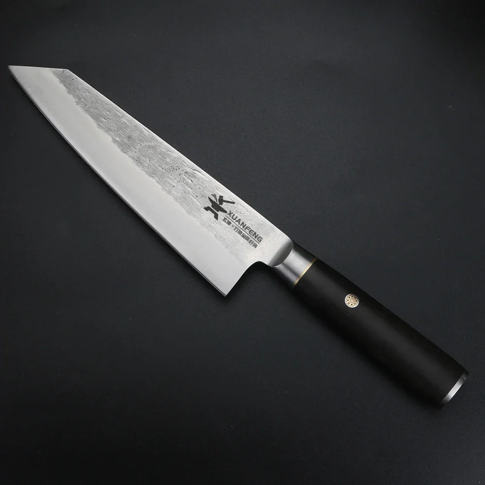 XUAN FENG Hand Forged 9CR18 Chef Knife – Wood Handle