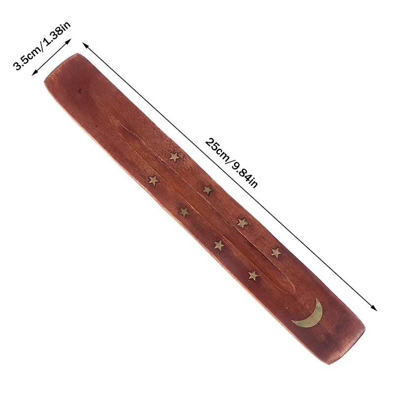 Natural Wood Incense Stick Holder & Ash Catcher | Home Décor