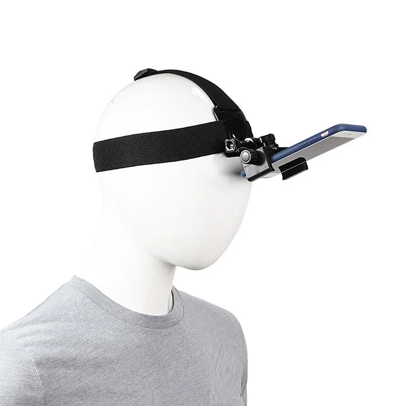 Head-Mounted Phone & Action Camera Headband Mount Bracket